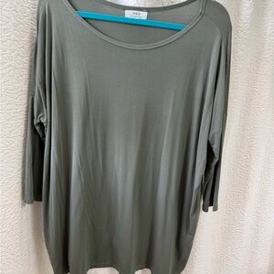 Piko 1988 Olive Relaxed Scoop Neck Tunic